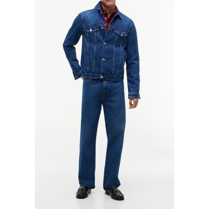 Tommy Hilfiger Regular Trucker Jacket Ike Blue Größe: L | Jeansjacken Outlet | Herren | Blau
