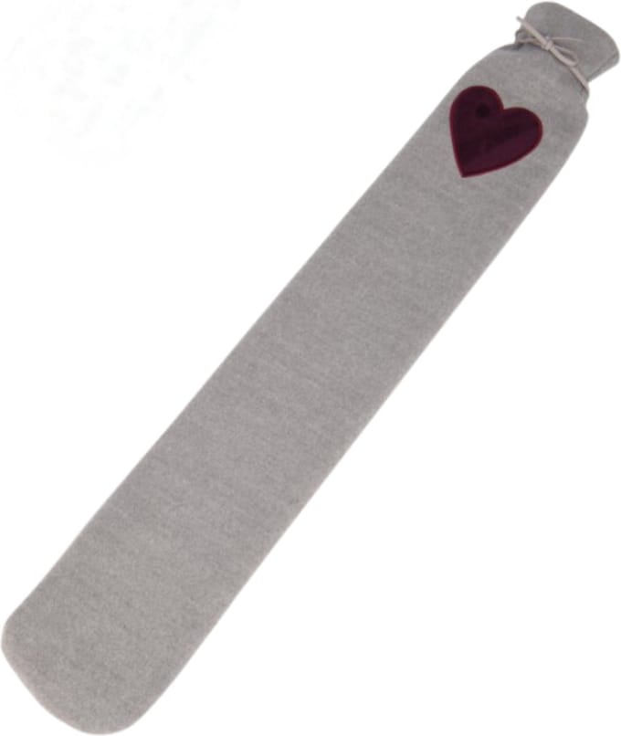 Home & Styling Warmwaterkruik Lang Hartje - 72cm - Grijs