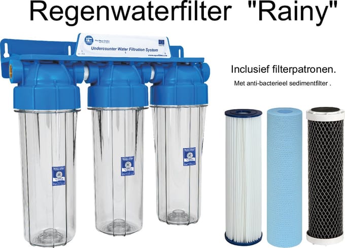 Aquafilter Anti Bacteriele regenwaterfilter "Rainy" 3 staps