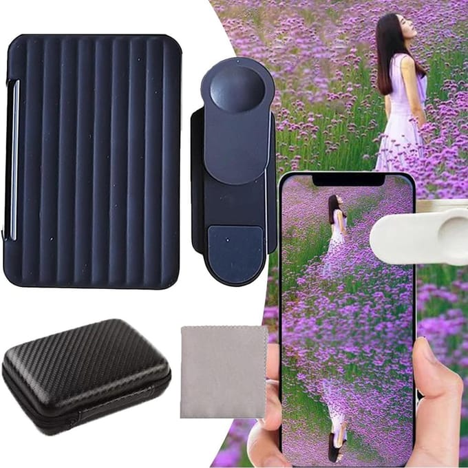 Smartphone Camera Spiegel Reflectie Clip Kit Draagbare Mobiele Telefoon Reflectie Schietclip voor zwart