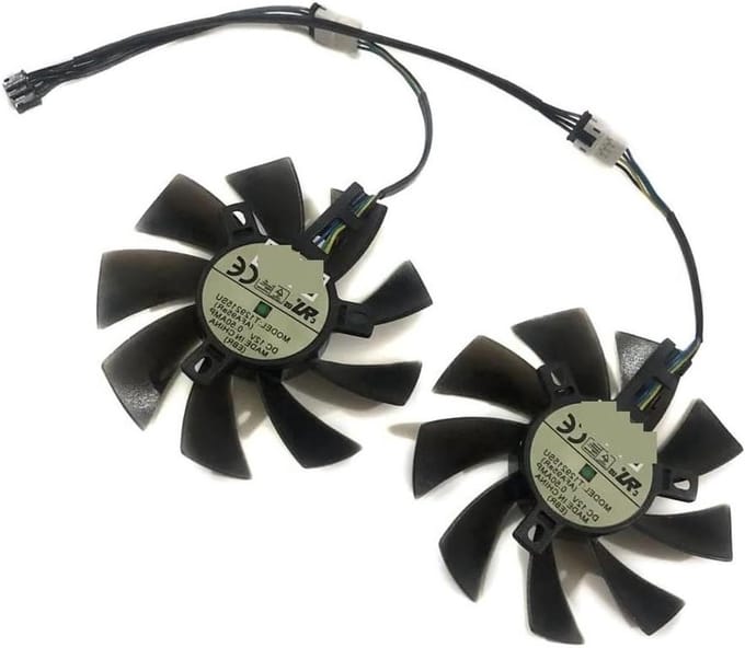 Ventilator Grafische Kaart - Koeler GPU - Component Vervangen - Hoge Kwaliteit Materiaal - 85 mm Diameter - Zwart