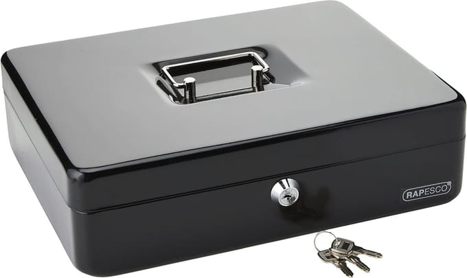 Geldcassette 30 cm met Meervoudig Cilinderslot en Robust Ontwerp
