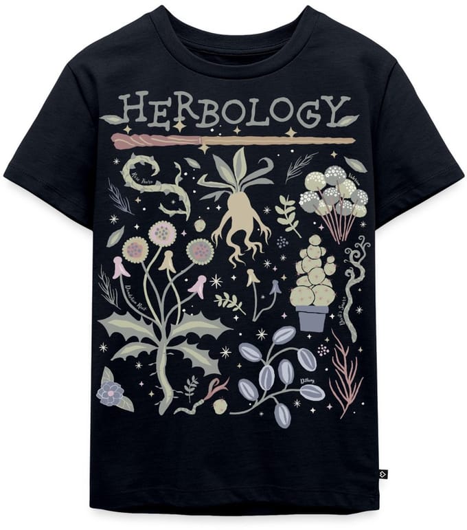 Harry Potter Herbology Botanisch Kruiden Ontwerp Premium T Shirt Kinderen
