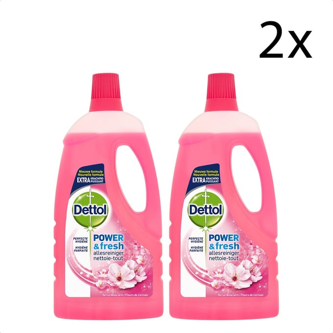 Dettol - Allesreiniger - Power & Fresh - Kersenbloesem - 1L x2