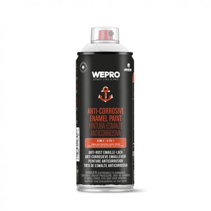Spuitbus Anti-Roest Ral 9010 Wit MTN WEPRO 400ML