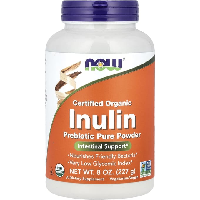 NOW Foods - Inulin Powder, Organic - 227g
