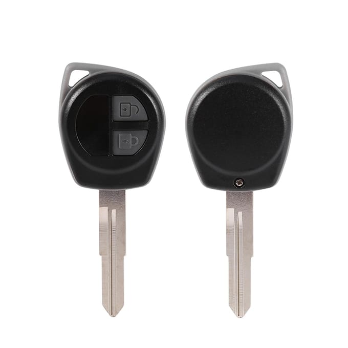 2 Knopen Afstandsbedieningssleutel Shell Case Fob past voor SUZUKI Vitara Swift Ignis SX4 Liana Alto zwart