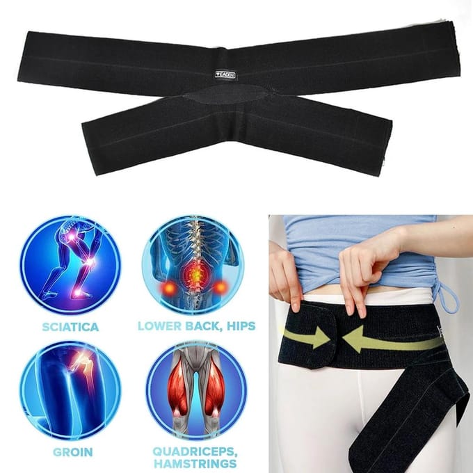 Heupbrace Liesbandage Dijbeencompressiekous S gray