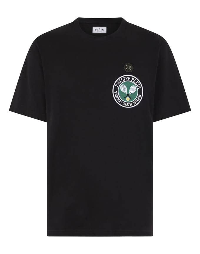 Round Neck T-Shirt Patch Tennis