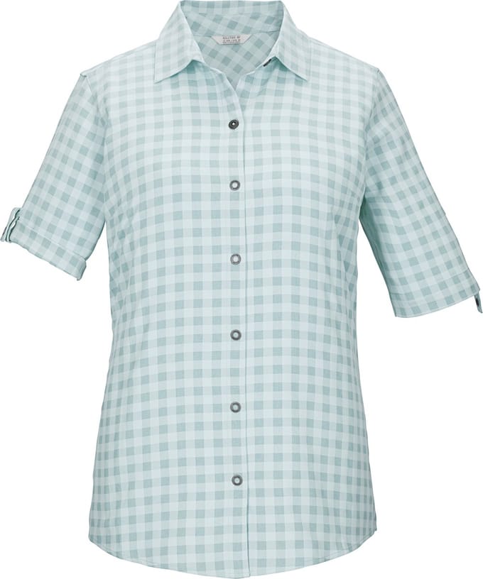 Killtec Kos 59 Women Woven Shirt - Blouse met korte mouwen - Dames - Light Iceblue - Maat 36