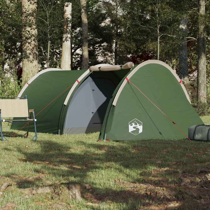 vidaXL - Tunneltent - 4-persoons - waterdicht - groen