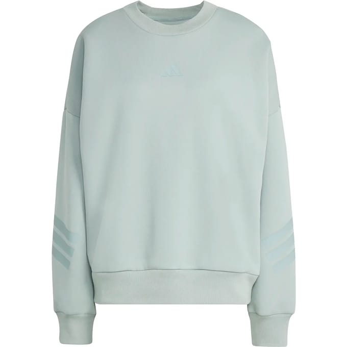 Adidas Future Icons 3 Stripes Sweatshirt Grijs S Vrouw