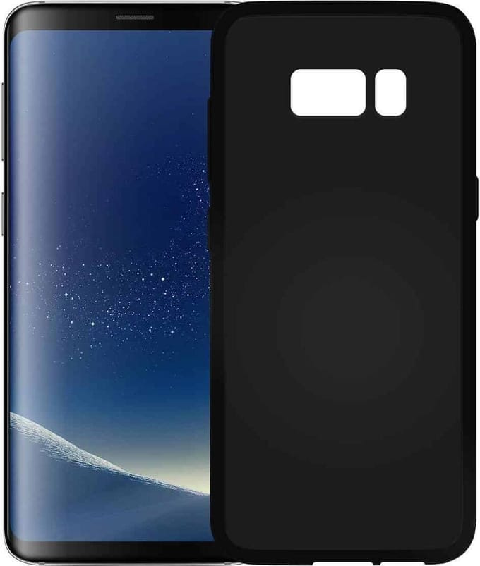Mat Zwart TPU Siliconen hoesje voor Samsung Galaxy S9 Plus