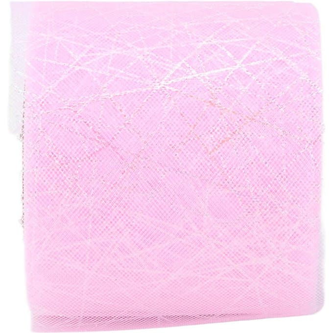 Tule Rol Symfonie Spin Rommelig Web Tule Rol DIY Strik Hoofddeksel Materiaal LintRoze roze
