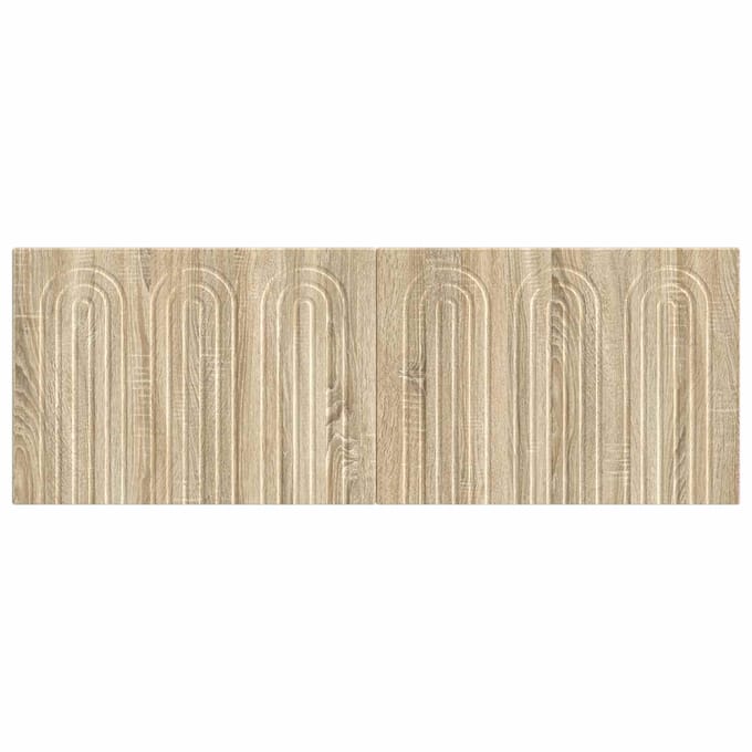 vidaXL - Wandgemonteerd - Hoofdbord - ALKMAAR - Sonoma - Eiken - Bewerkt - hout