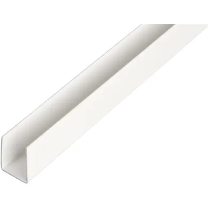 Alberts U-profiel - Pvc Wit - 12x10x1mm 1m