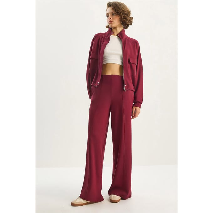 Jas-Broek Viscose Mix Twee-delige Coördinaat Set