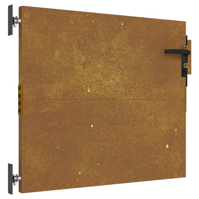 vidaXL - Poort - 85x100 - cm - cortenstaal
