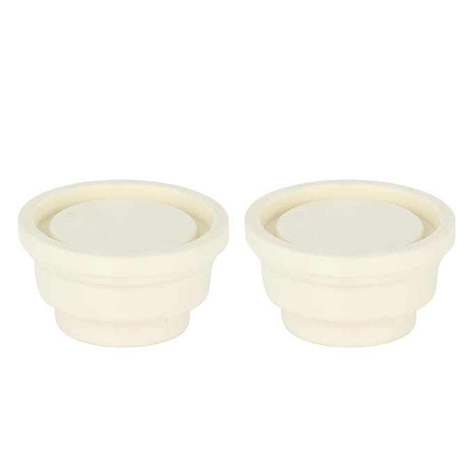 2 Stuks Zwembadladder Rubberen Plug Ladder Veiligheidsbumper Zwembadaccessoire white