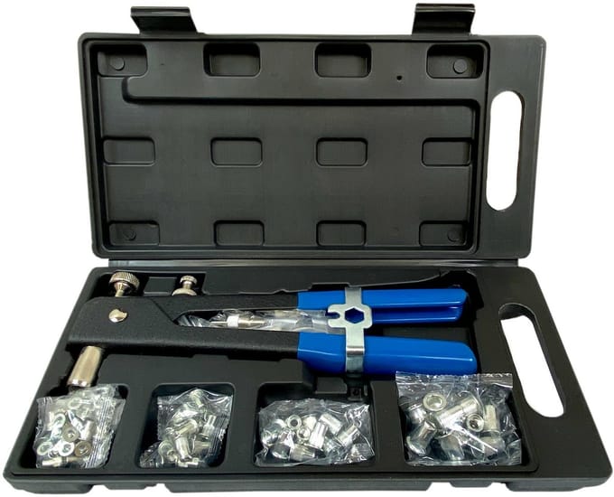Silvertools S10559 - Handmatige Rivetteertang - M3-M8 - Ergonomische Grip - Draagkoffer