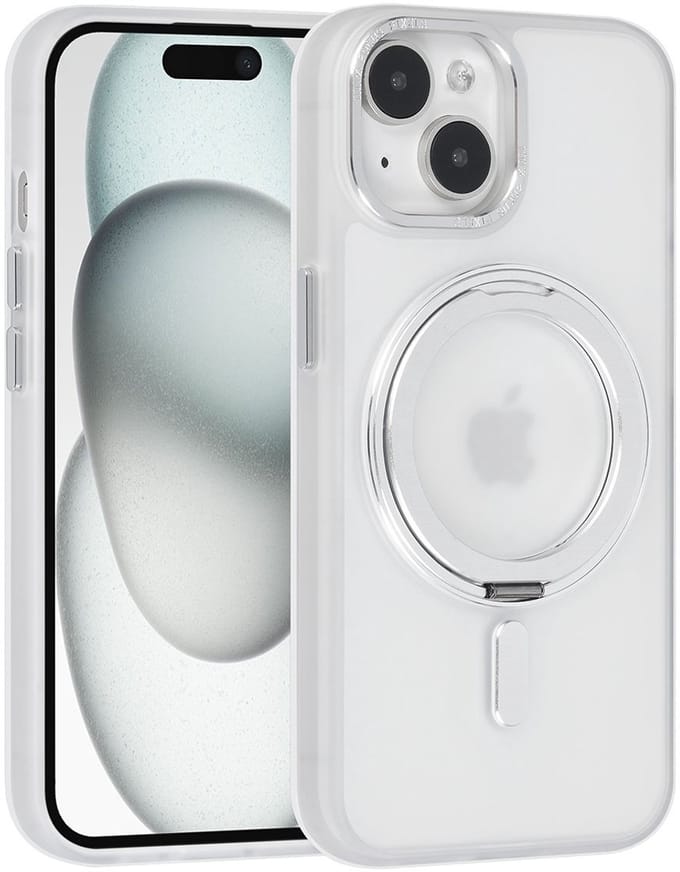 UNIQ Accessory Back Cover - Wit - Geschikt voor Apple iPhone 15 - Slanke pasvorm - Verhoogde randen