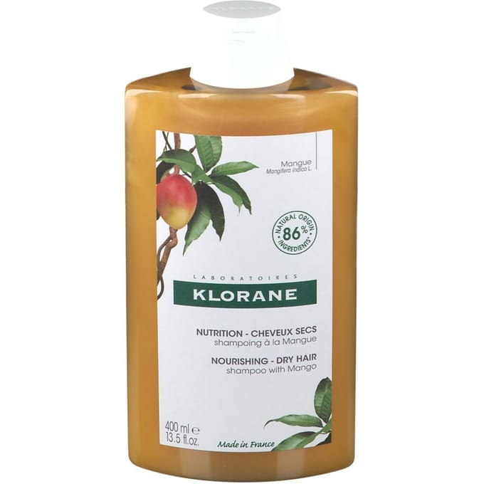 Klorane Haar Mangue Beurre de Mangue/Mangoboter Shampoo Droog Haar 400ml