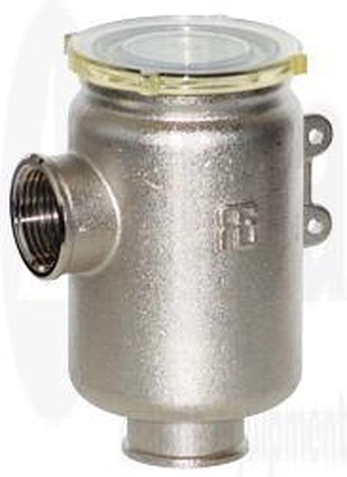 Allpa messing Koelwaterfilter met RVS korf 1" 49500l/u