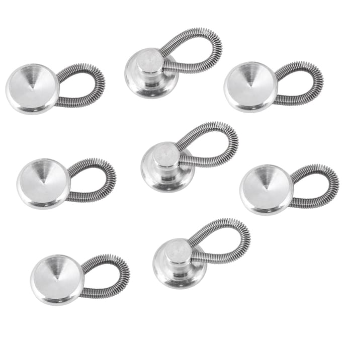20 stuks flexibele, elastische taille-uitbreidingsknoppen voor overhemdkraag en jeans
