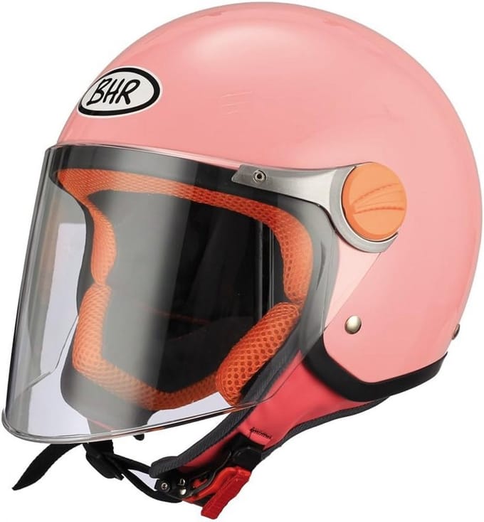 Kinder Motorhelm in Felle Schoolkleuren Maat 49/50