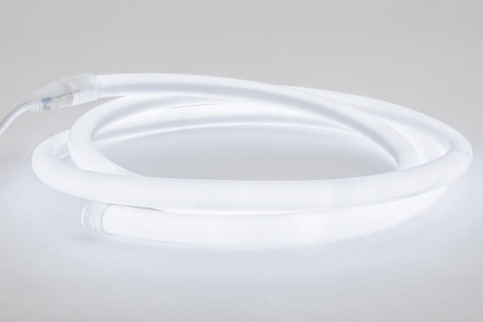 Groenovatie LED Strip / Neon Flex 230V - 1 Meter - 6 Watt/meter - IP65 - 360º - Koel Wit