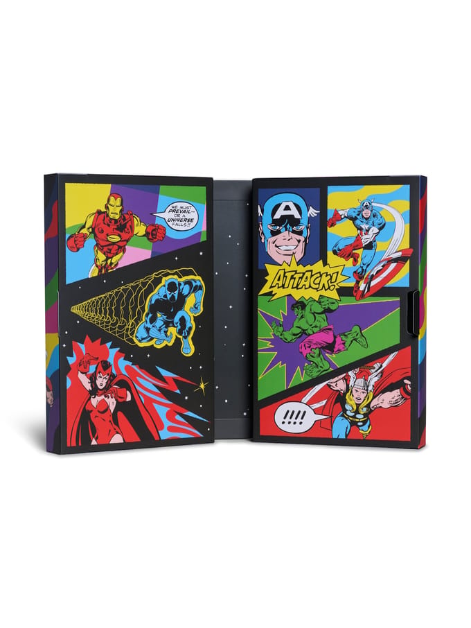 Happy Socks unisex giftbox 6P sokken marvel avengers multi (Marvel Avengers)