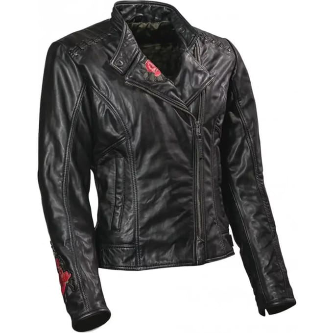 Motor leren jas Difi Rose