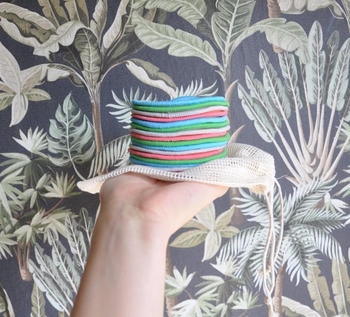16 bamboe make up pads remover herbruikbare incl. waszak - Ecologische wattenschijfjes - wasbaar