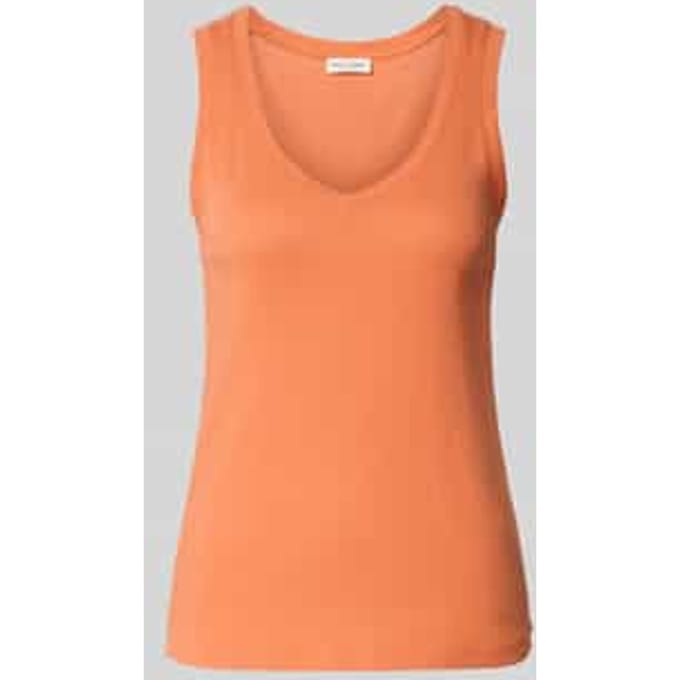 regular fit top van puur katoen