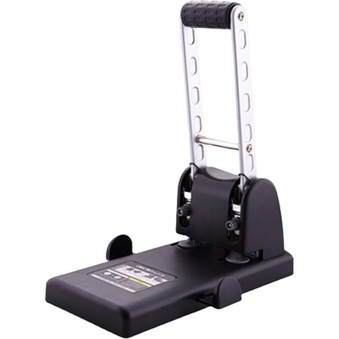 2-gaats perforator Heavy Duty Metaal Plastic 100 Vel Verdikte Kantoor Perforator black