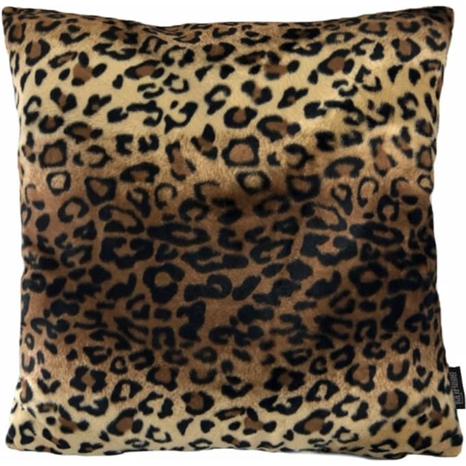 Furry Leopard / Harige Luipaard Kussenhoes | Polyester | 45 x 45 cm