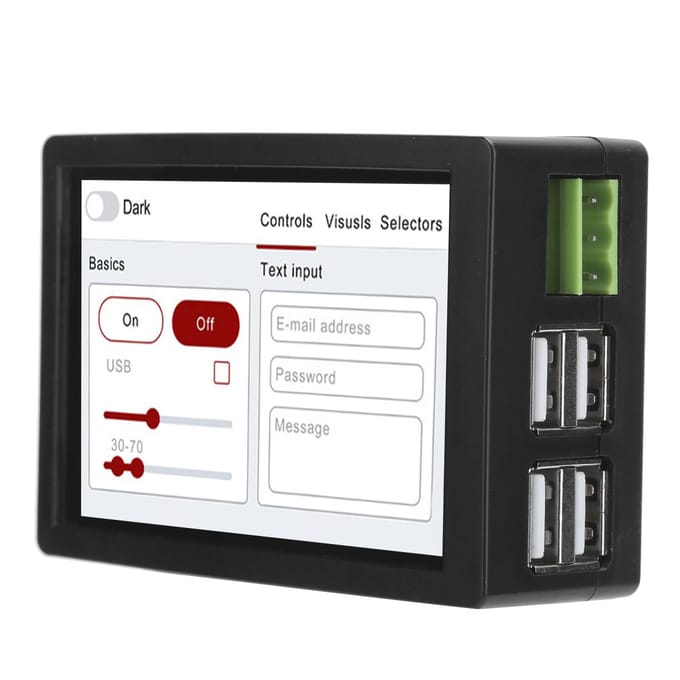 ESP32 3,5 inch Capacitief Touchscreen Bord met 5V Relais USB Uitbreidingspoort WIFI Bluetooth