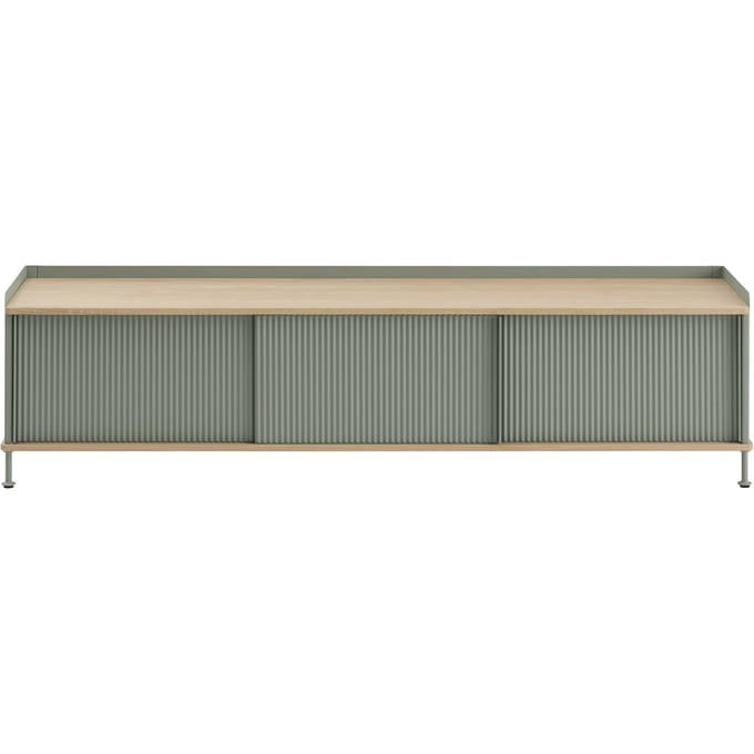 Muuto Enfold Sideboard - eiken/groen - 186 x 45 cm