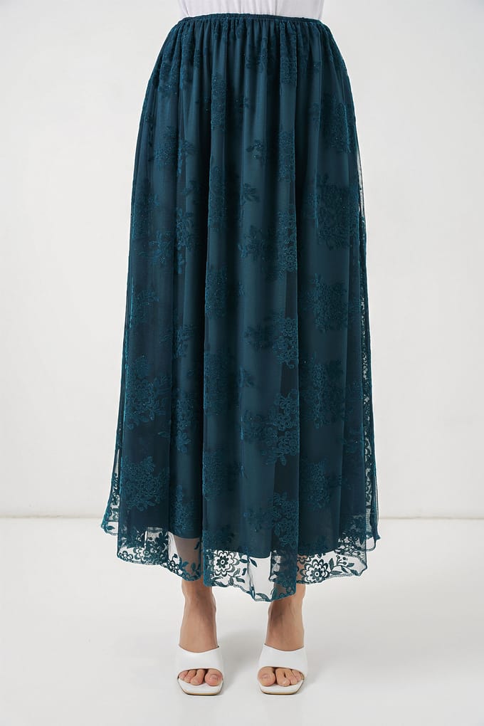 Bloemen Hoge Taille Maxi Rok