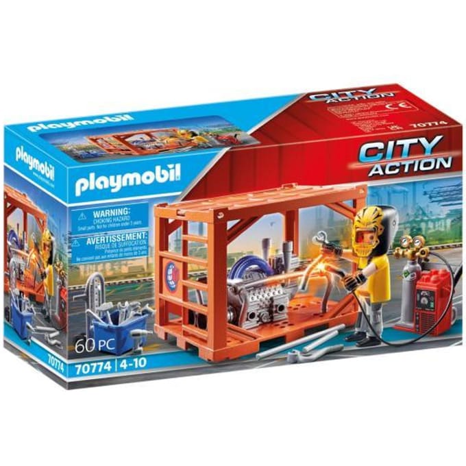 PLAYMOBIL City Action Cargo Container productie - 70774
