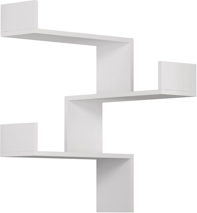 Hocus Picus Zwevende Wandplank 3 Planken - Wit - 60 cm