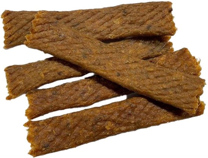 100% natuurlijke hondensnacks - Vleesstrips - Kip - kippenvleesstrips - kippenstrips - jerkey - snacks hond - 500gr