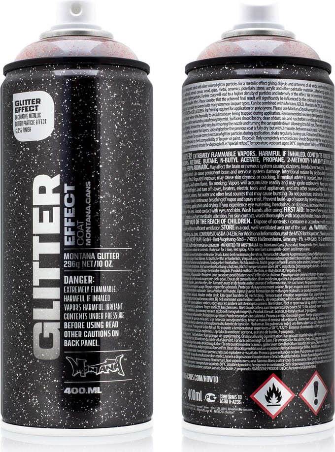 Montana Glitter GOUD spuitbus 400ml