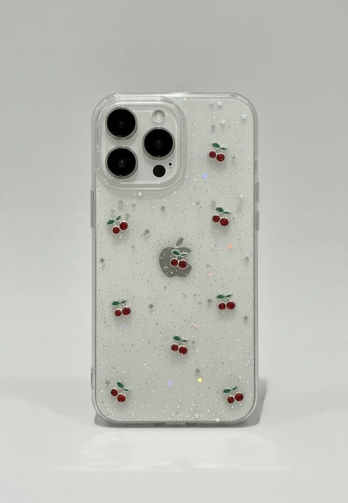 Hoesje iPhone 16 met kersjes / kersen / cherries