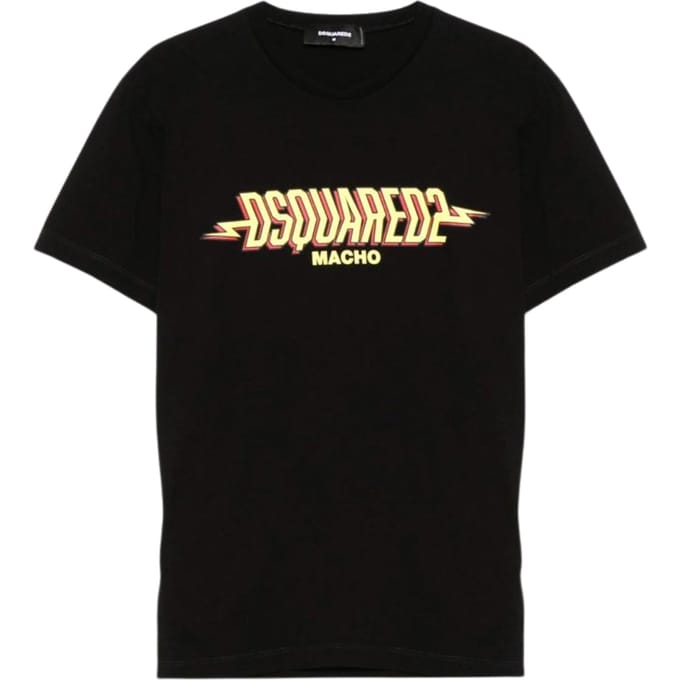 Dsquared2 Macho Logo Cool Fit Zwart T-shirt