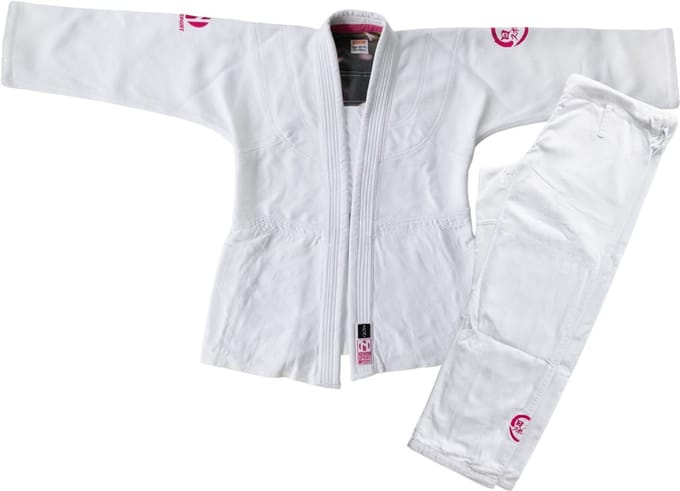 Nihon Meiyo 2.0 Lady Gi judopak dames | Wit / Roze (Maat: 150)
