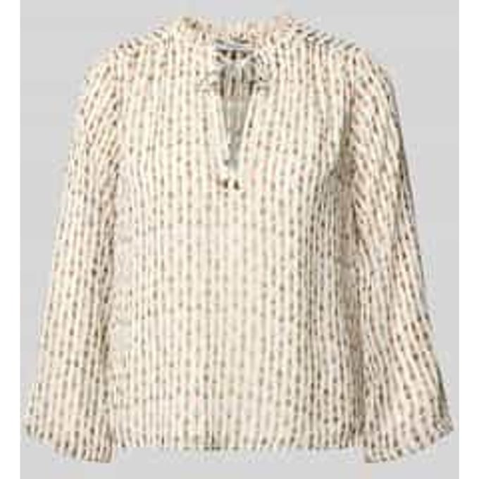 regular fit blouse met lange mouwen met all-over motief model 'FALINA'