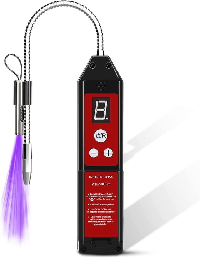 Koelmiddel Lek Detector met LED Licht voor HVAC en Airconditioning