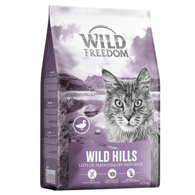 Wild Freedom Adult "Wild Hills" met eend - graanvrij recept - 6,5 kg