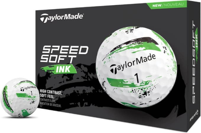 TaylorMade SpeedSoft Ink Golfballen - Groen - 12 Stuks